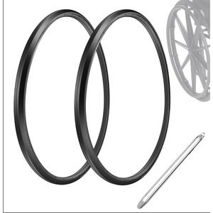Wheelchair Rear Wheel Replacement Tire 24 "X 1" Universal Flat-Free Polyurethane